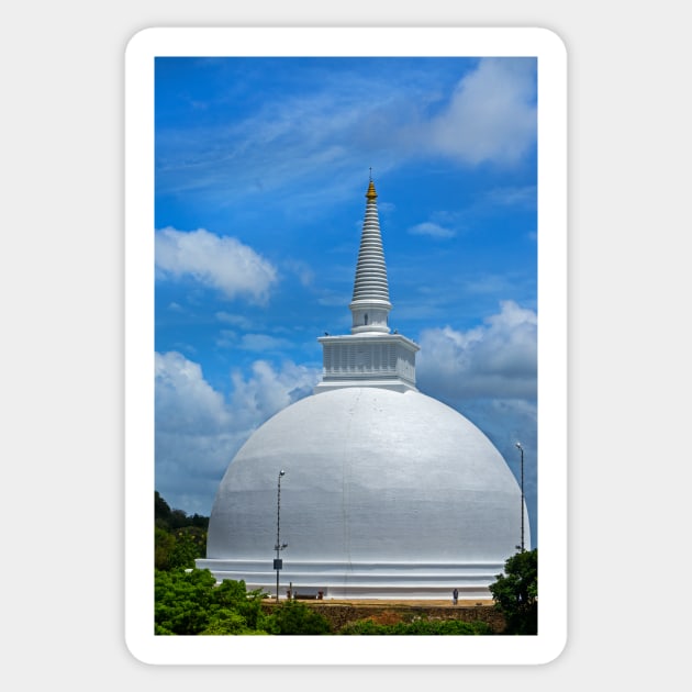 Maha Stupa, Mihintale. Sticker by bulljup